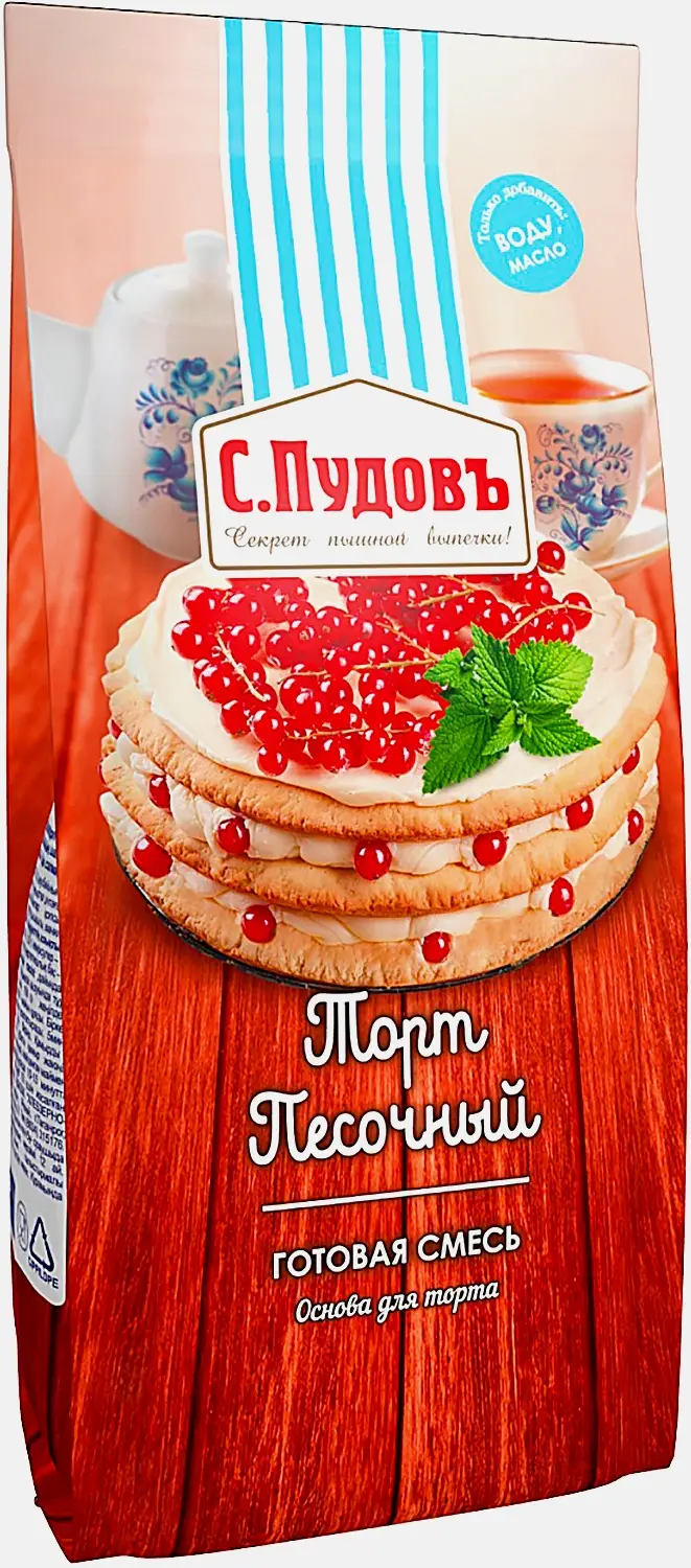 Мучная смесь С.Пудовъ Торт песочный 400г