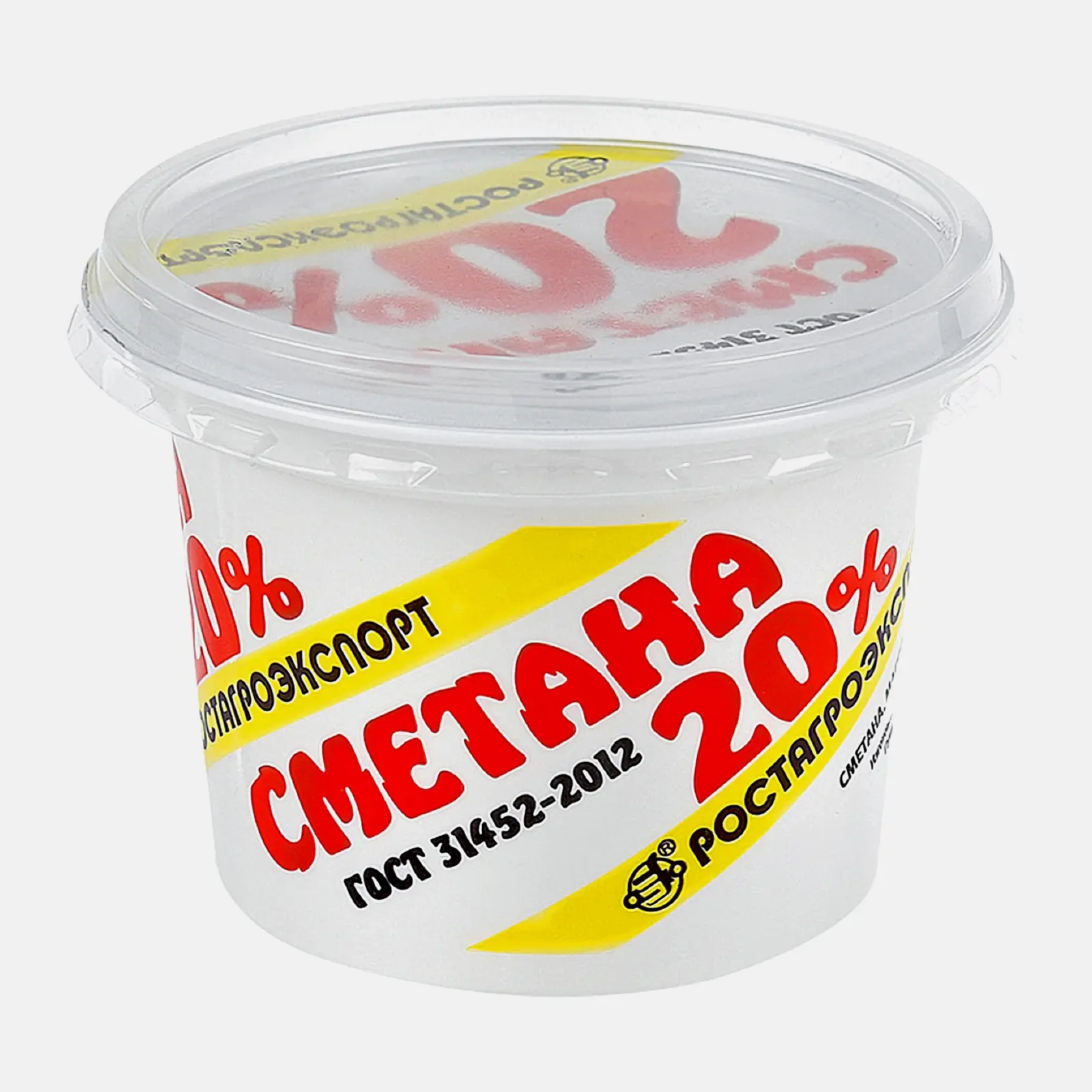 Изображение товара Натуральная сметана Ростагроэкспорт 20% 180г без добавок