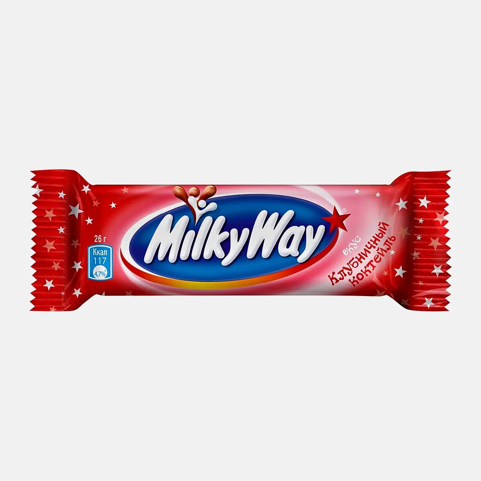 Изображение товара Шоколадный батончик Клубничный коктейль Milky Way 26г