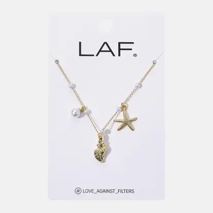 Ожерелье Море золото с подвесками LAF