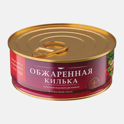 Килька За Родину балтийская неразделанная в томатном соусе 240г