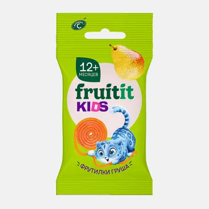 Пастилки Фрутилки груша с 12 месяцев Fruit It Kids 15г