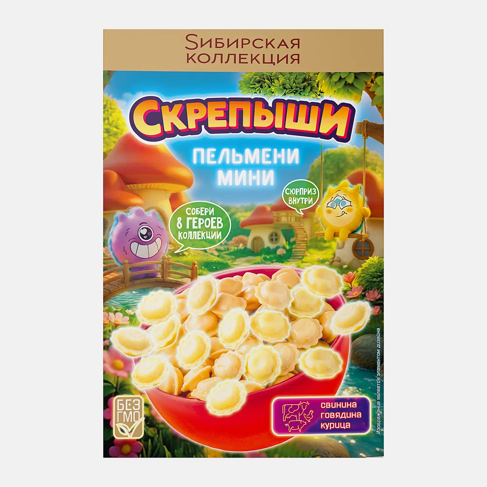 Пельмени мини Скрепыши 500г