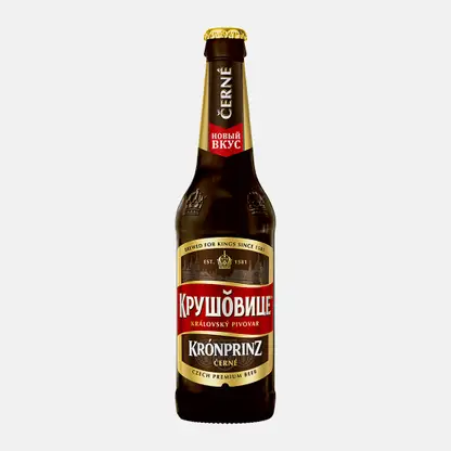 Тёмный пивной напиток Krusovice Cerne 4.1% 450мл