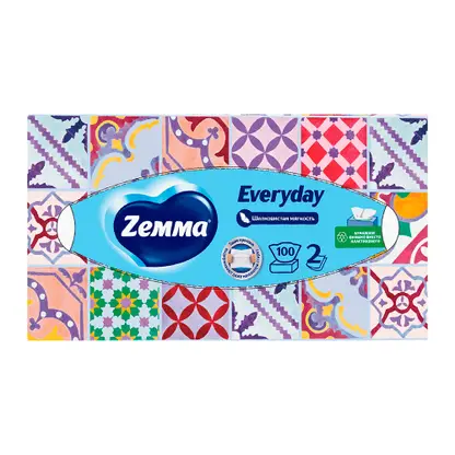 Изображение товара Бумажные салфетки Zewa Everyday 2 слоя 100 шт универсальные Изображение товара Бумажные салфетки Zewa Everyday 2 слоя 100 шт универсальные