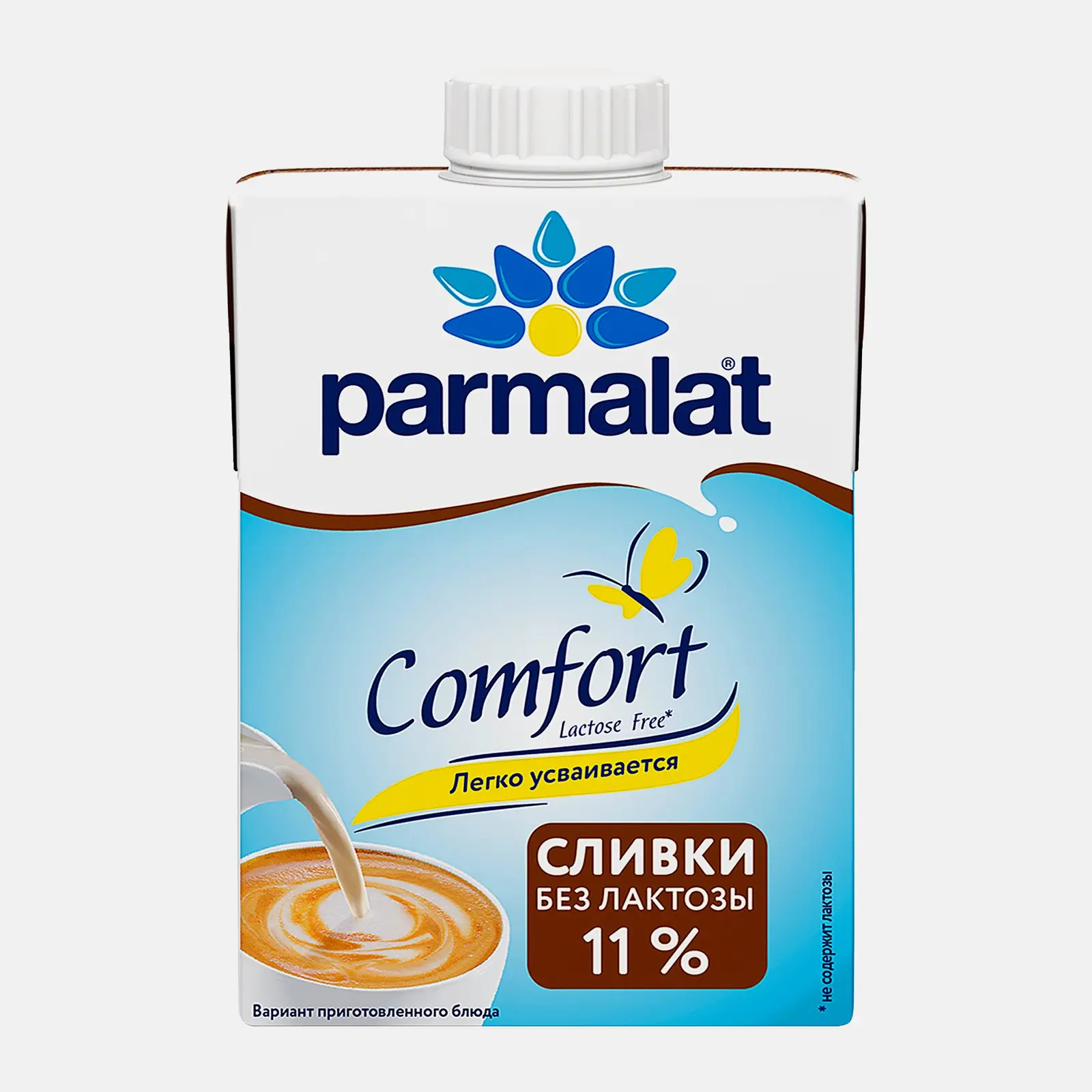 Изображение товара Сливки Parmalat стерилизованные безлактозные 11% 500г