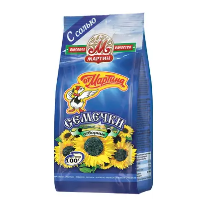 Изображение товара Семечки От Мартина Отборные обжаренные с морской солью 100г