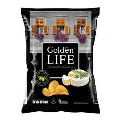 Изображение товара Чипсы Камамбер с розмарином Golden Life 90г