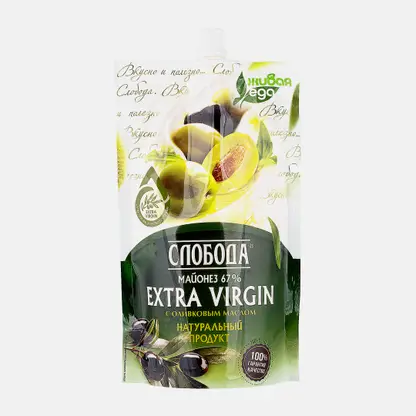 Майонез Слобода оливковый с маслом Extra virgin 67% 400мл