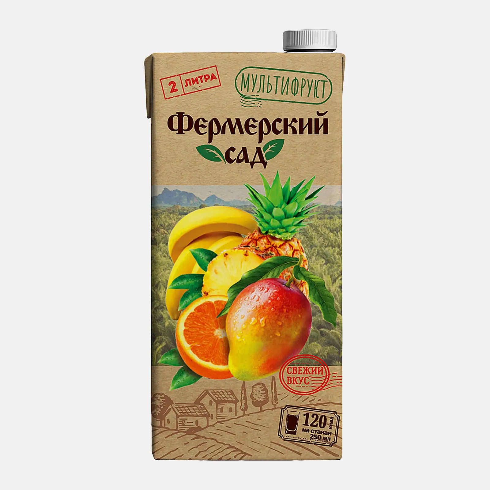 Изображение товара Нектар Фермерский Сад Мультифрукт 2л