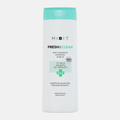 Шампунь для волос Mixit Fresh &Clean Shampoo от перхоти 400мл