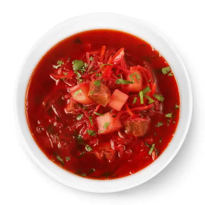 Изображение товара Борщ Буздякский из свежей капусты с зеленью 500г