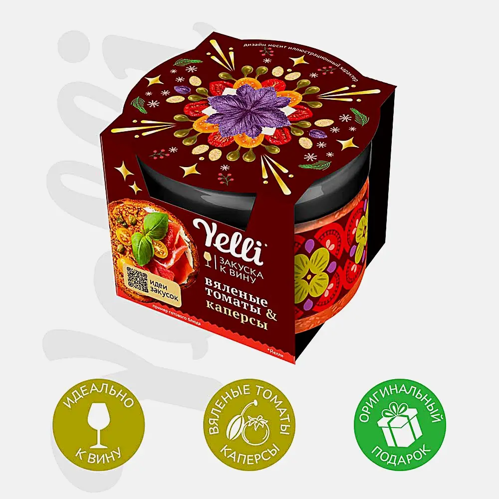Закуска к вину вяленые томаты и каперсы Yelli 100г - фото 2