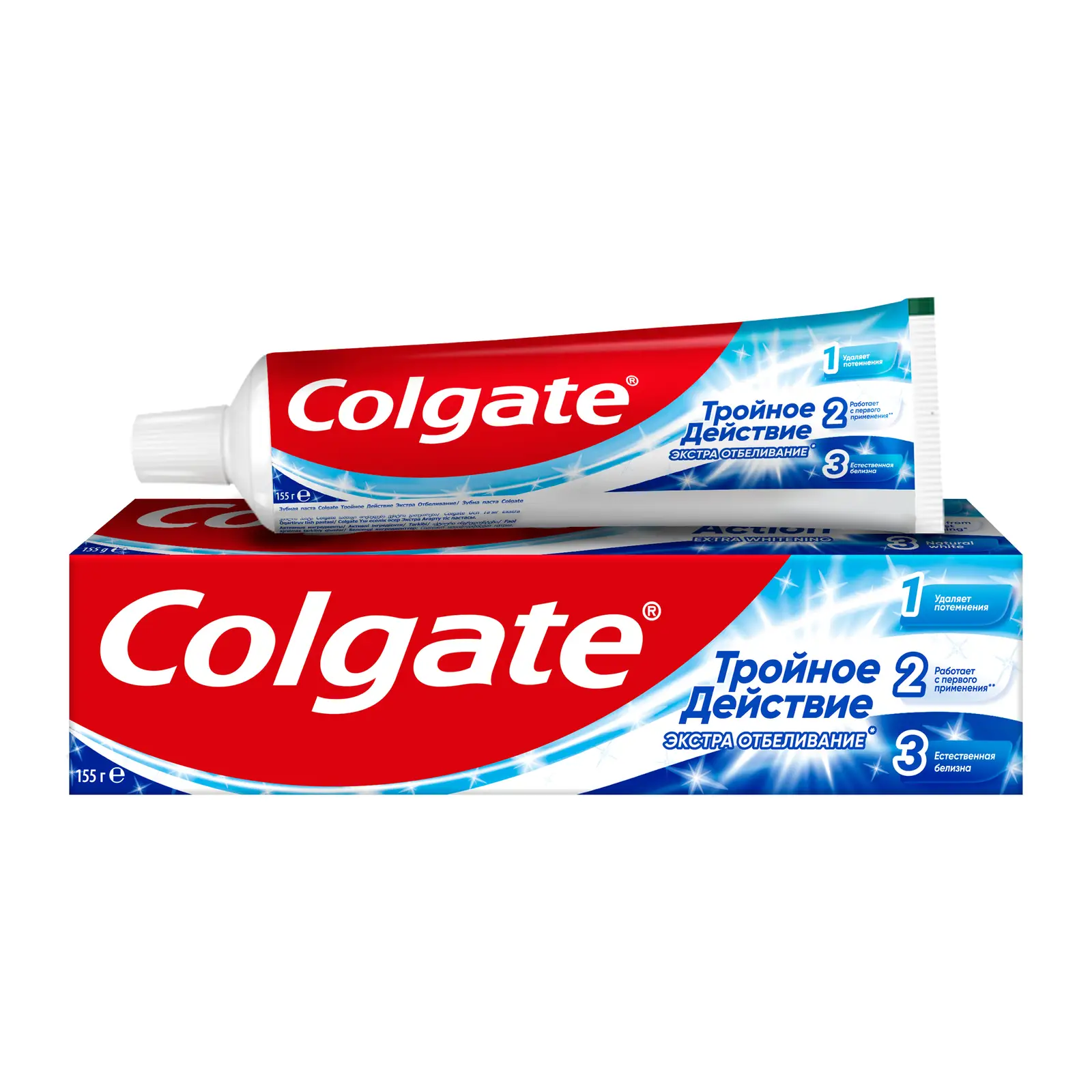 Изображение товара Зубная паста Colgate Тройное действие Экстра отбеливание 100 мл
