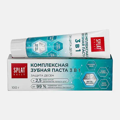 Зубная паста Защита десен 3в1 Daily Splat 100г