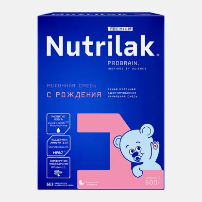 Смесь молочная Nutrilak Premium 1 с рождения 600г