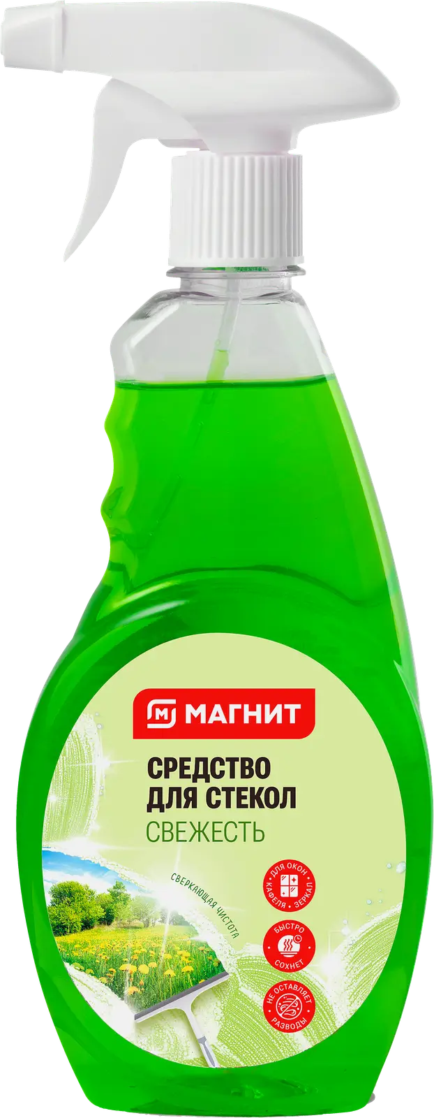 Средство для мытья стекол Магнит цветочная свежесть 500мл в ассортименте - фото 2 Средство для мытья стекол Магнит цветочная свежесть 500мл в ассортименте - фото 2