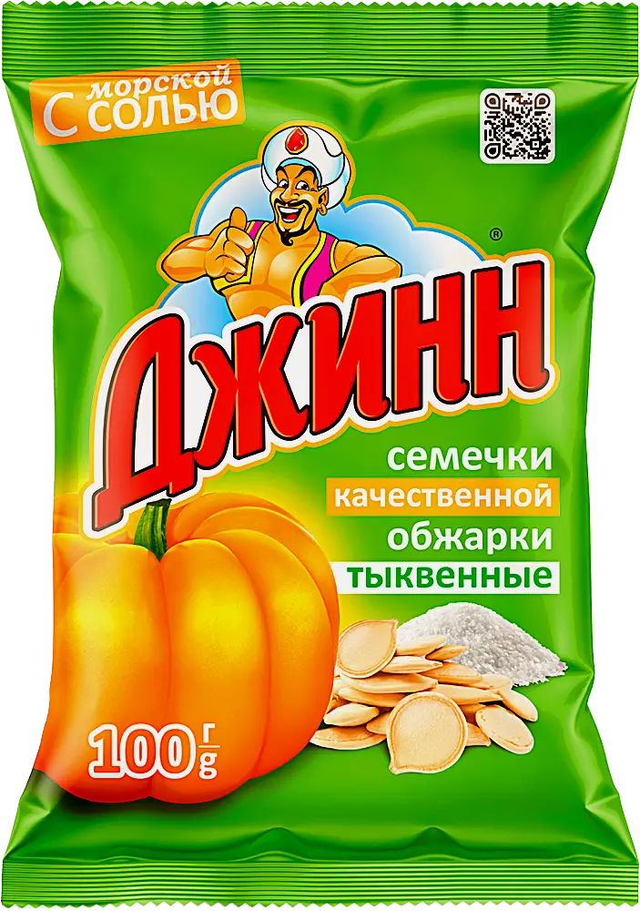 Изображение товара Семечки Джинн тыквенные жареные с морской солью 100г