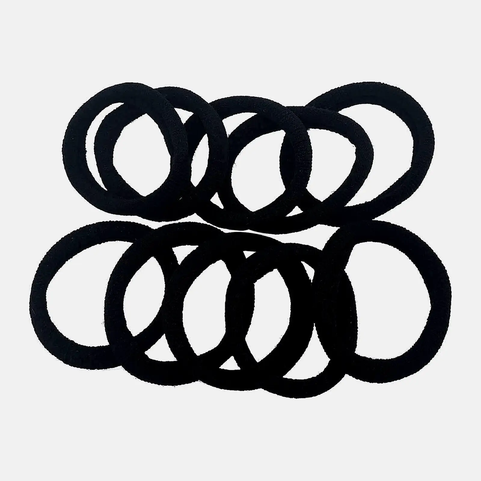 Резинки для волос Fashion Care черные базовые 2*16.5*7.5см