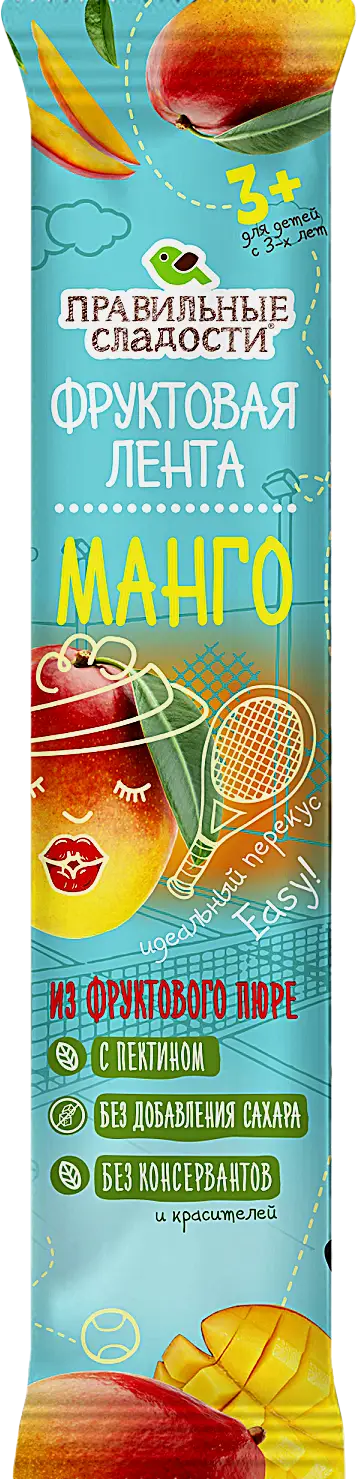 Изображение товара Пастила Фруктовая лента Манго Правильные Сладости 15г