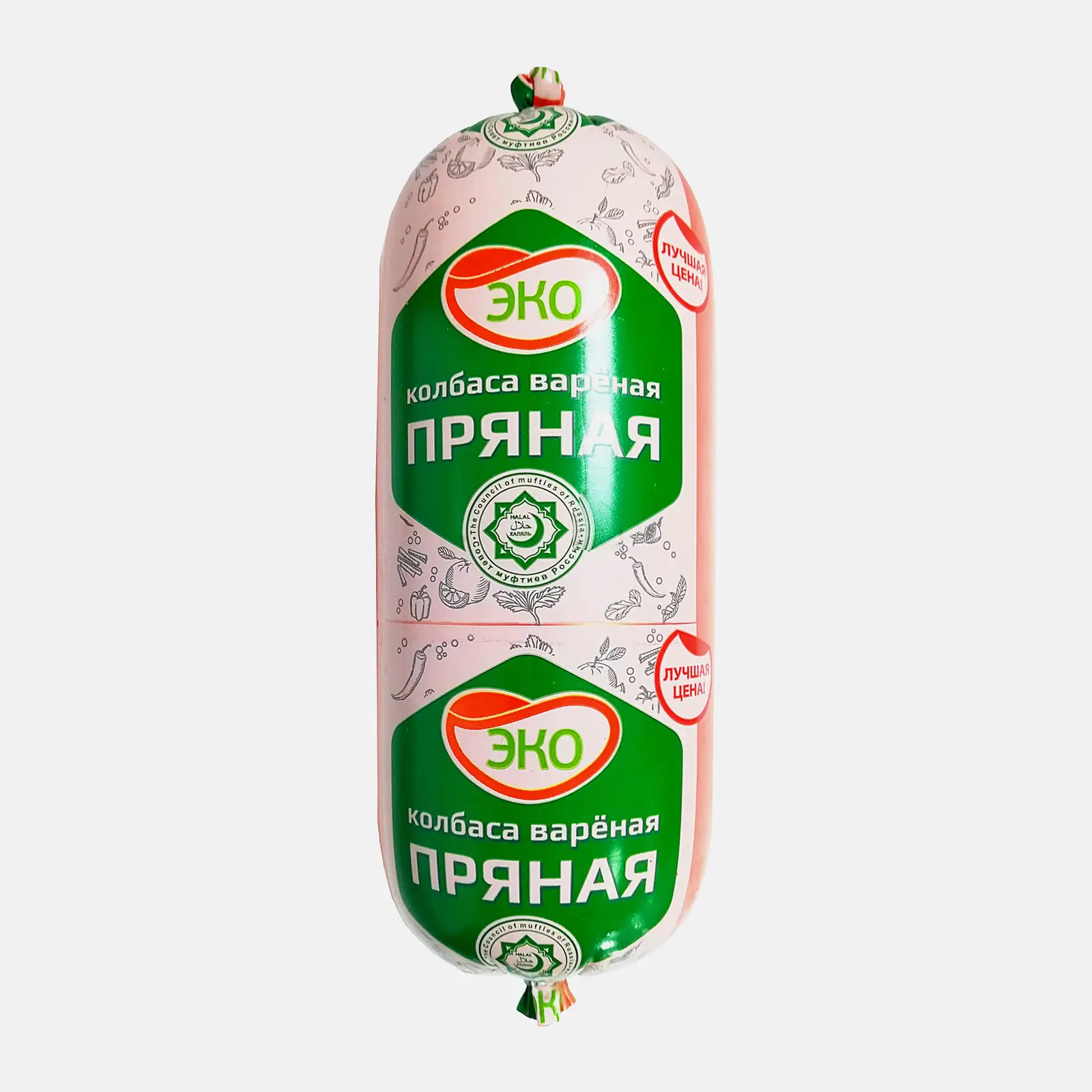 Изображение товара Колбаса Эко Халяль вареная пряная 350г