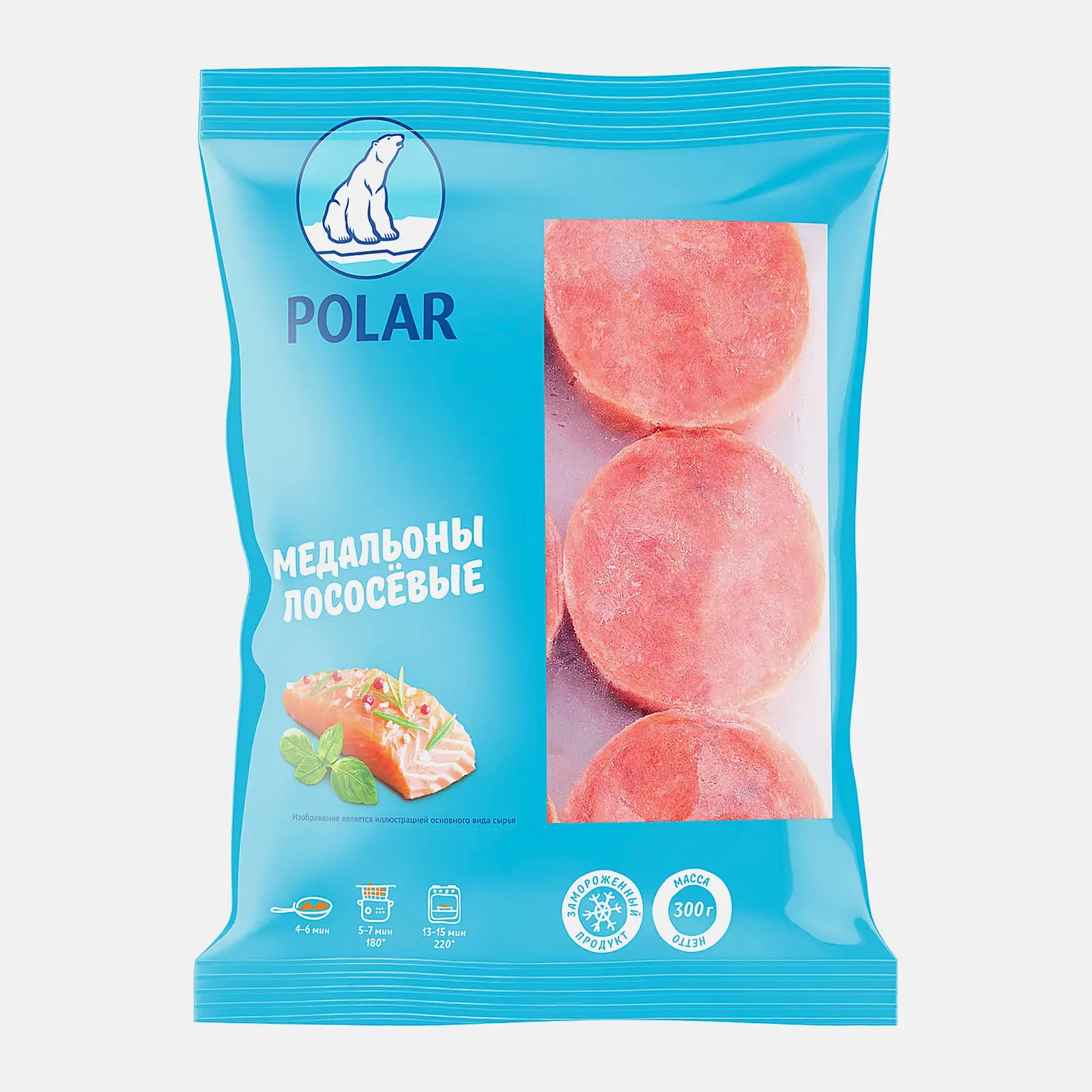 Медальоны Polar лососевые 300г