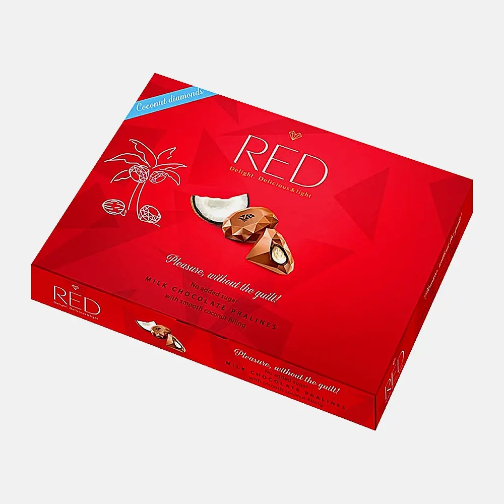 Шоколад Red Delight молочный с кокосовой начинкой 132г - фото 2