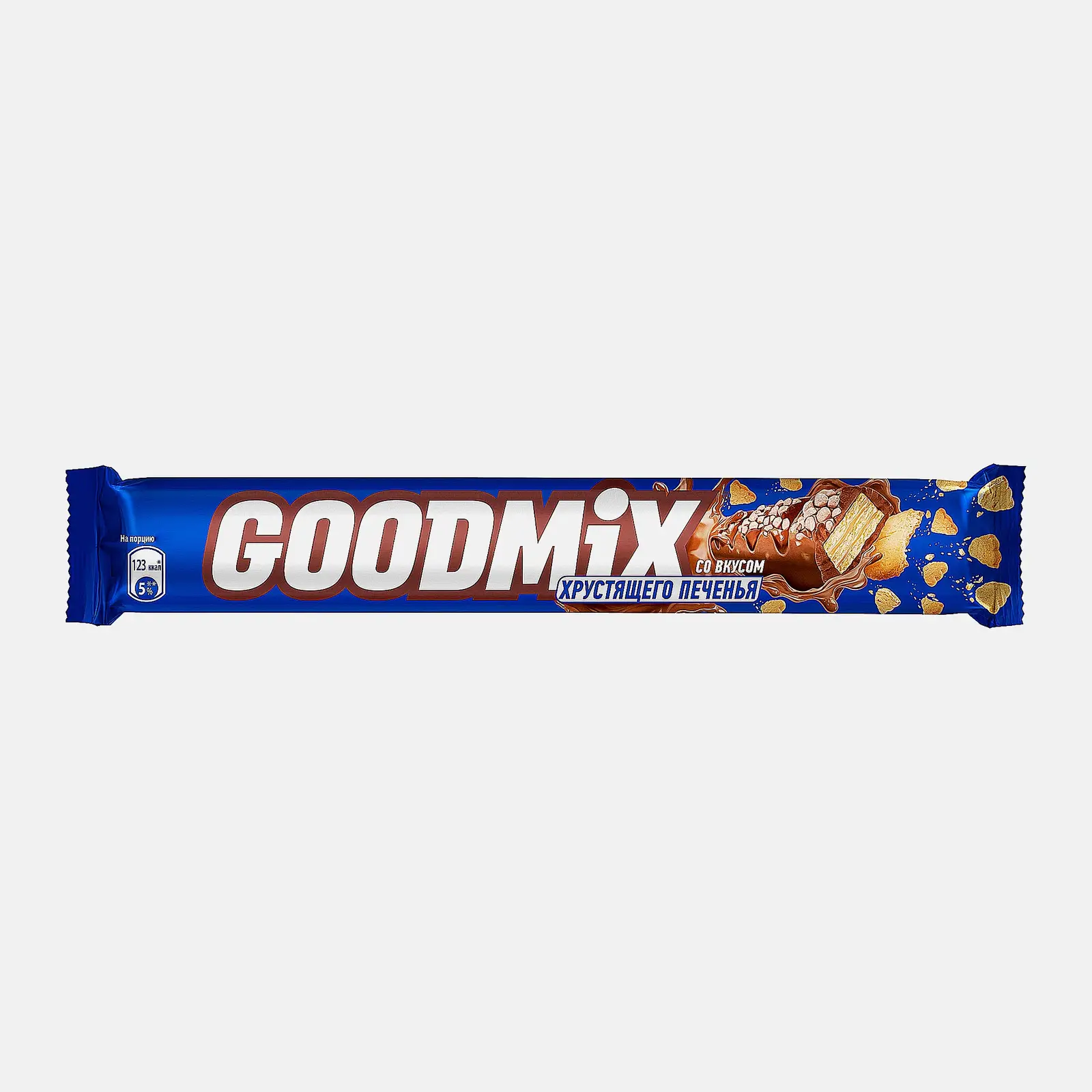 Изображение товара Шоколадный батончик печенье в хрустящей вафле Goodmix 47г