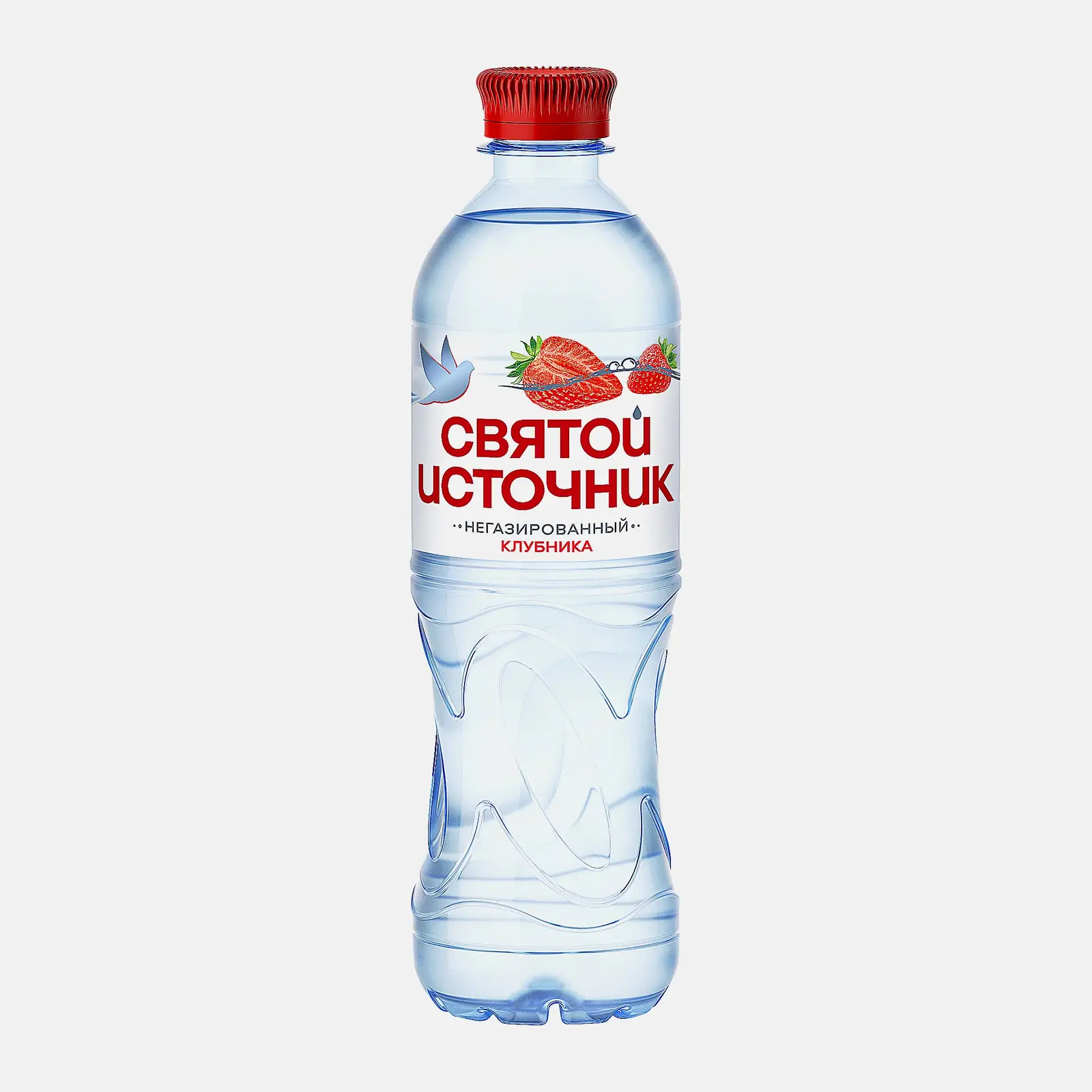 Изображение товара Вода Святой источник питьевая негазированная со вкусом клубники 0.5л