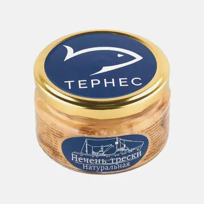 Натуральная печень трески Тернес 200г
