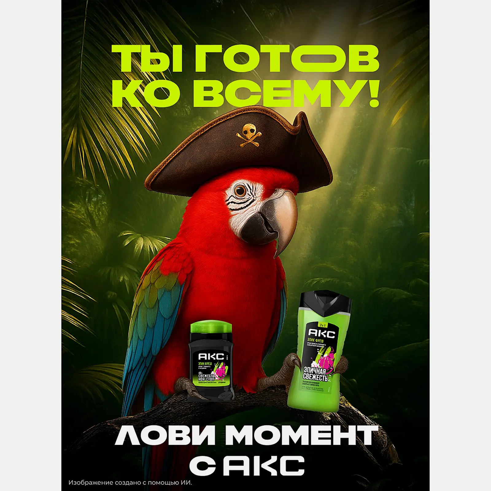 Подарочный набор Акс Эпик фреш Дезодорант 50мл + Гель для душа 250мл в ассортименте