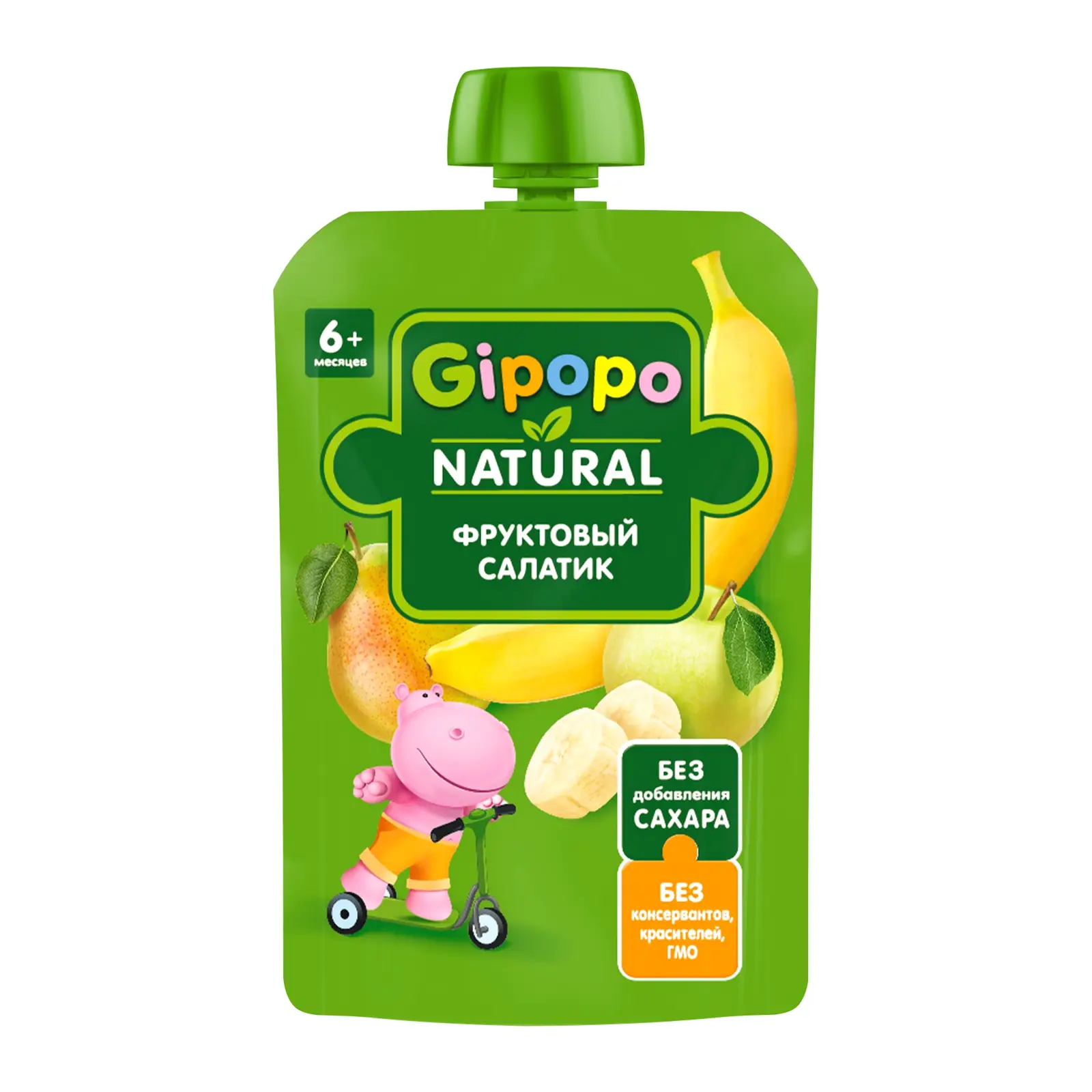 Изображение товара Пюре детское Gipopo Яблоко-груша-банан с 4 месяцев 90г