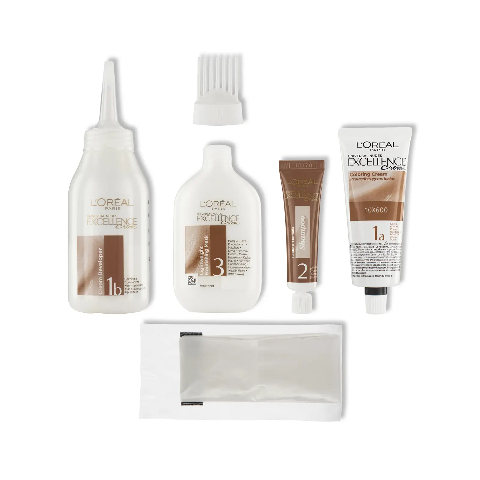 Крем-краска для волос L’Oréal Paris Excellence Crème без аммиака 1U Универсальный черный 270мл