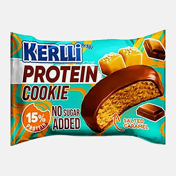 Печенье протеиновое глазированное со вкусом карамели без сахара Soj Kerlli 45г