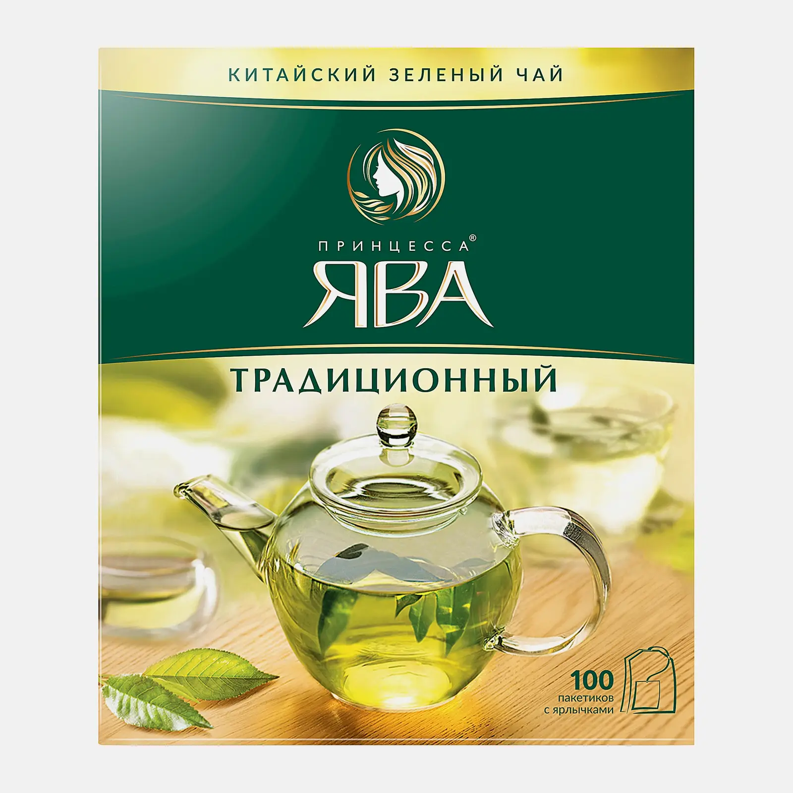 Чай зеленый Принцесса Ява Китайский 100пак Чай зеленый Принцесса Ява Китайский 100пак