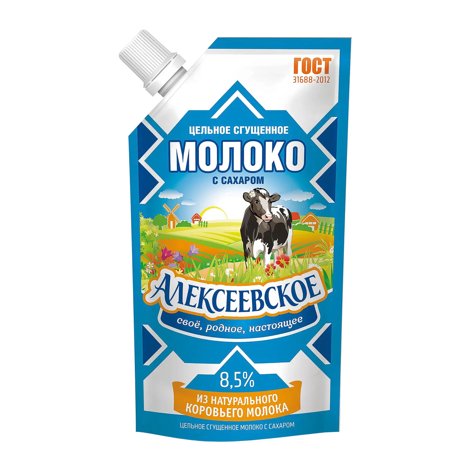 Изображение товара Молоко сгущенное Алексеевское 8.5% 270г натуральное сладкое