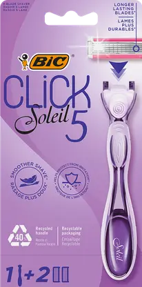 Станок женский Bic Click 5 Soleil 1шт + 2 кассеты