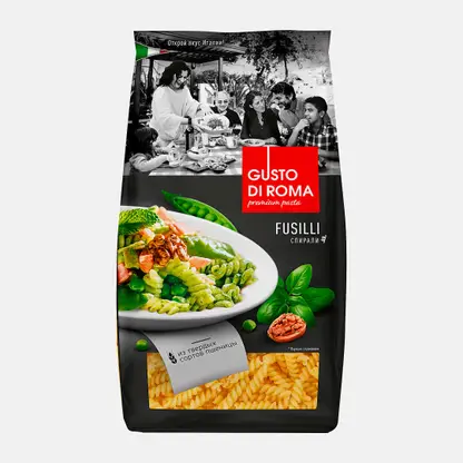 Макароны Gusto Di Roma Fusilli Спирали 450г