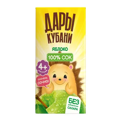 Изображение товара Сок Дары Кубани Яблочный 125мл