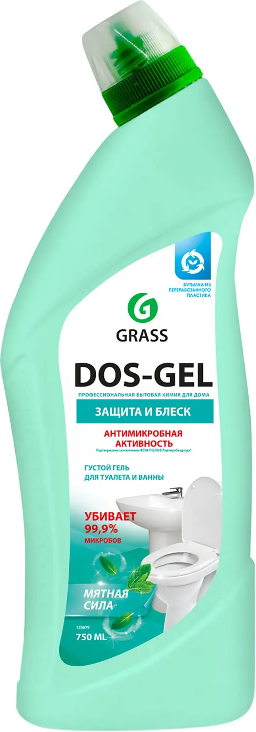 Чистящий гель Dos Gel Мятная сила Универсальный 750мл — в каталоге на сайте  сети Магнит | Краснодар