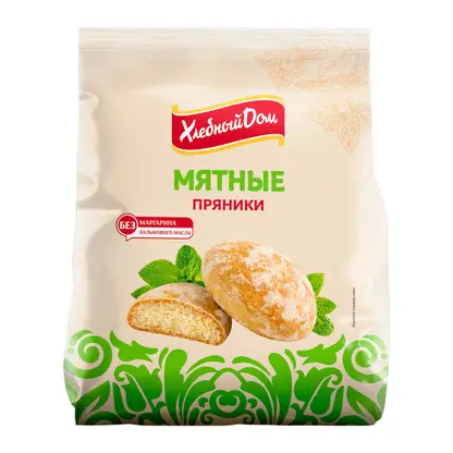 Изображение товара Пряники мятные Хлебный дом 300г