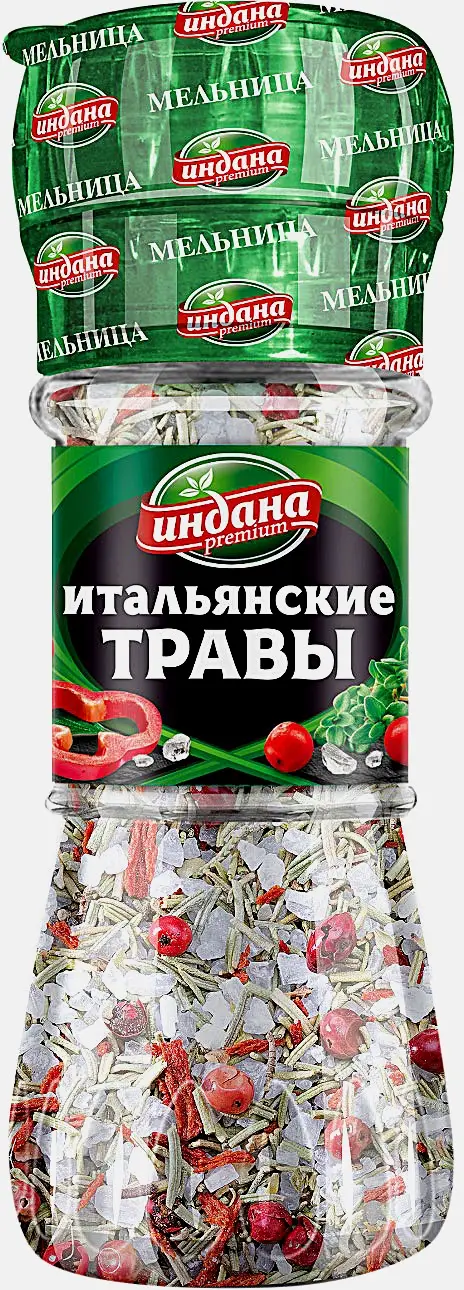Приправа Индана Premium Итальянские травы 55г Приправа Индана Premium Итальянские травы 55г