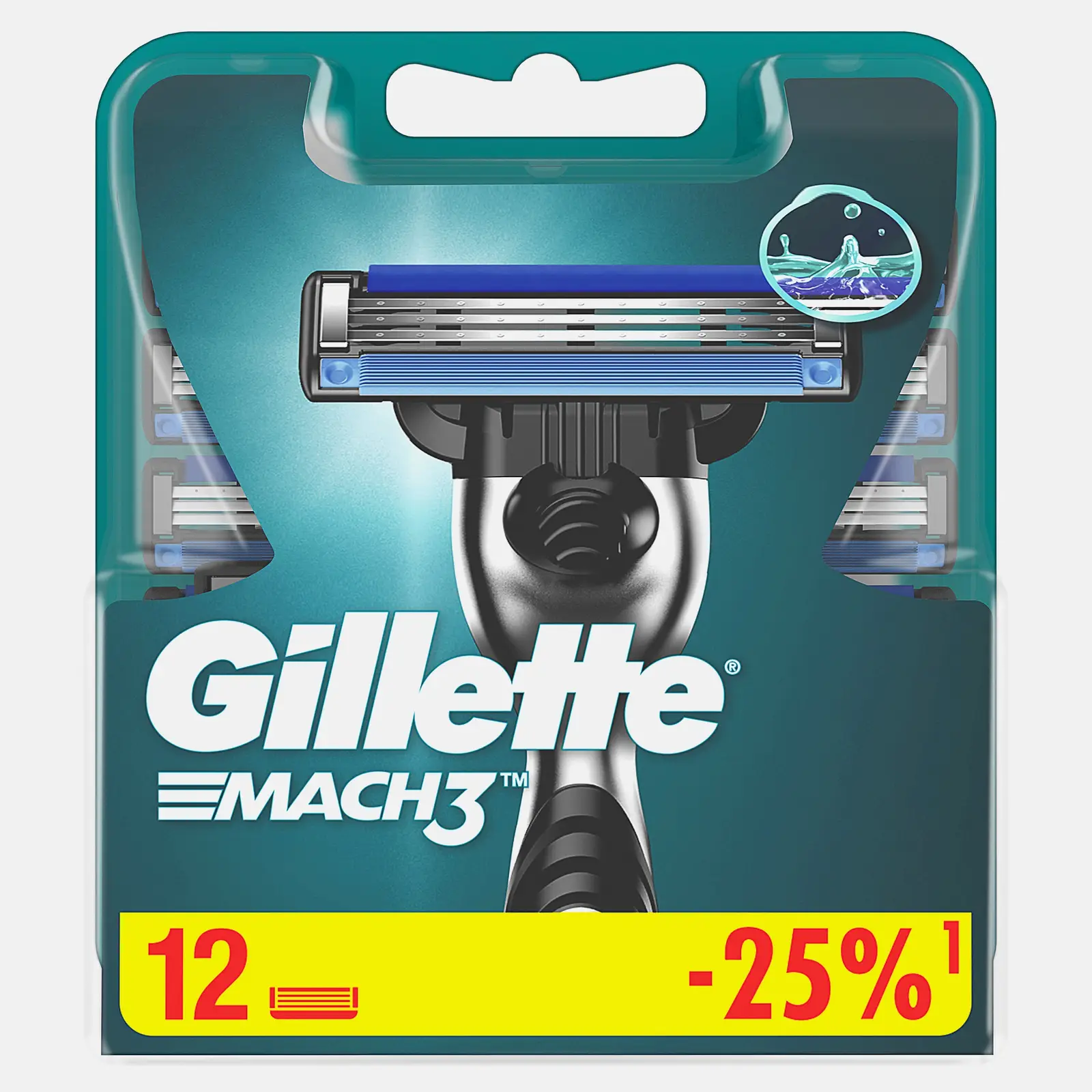 Кассеты для бритья Gillette Mach3 12шт