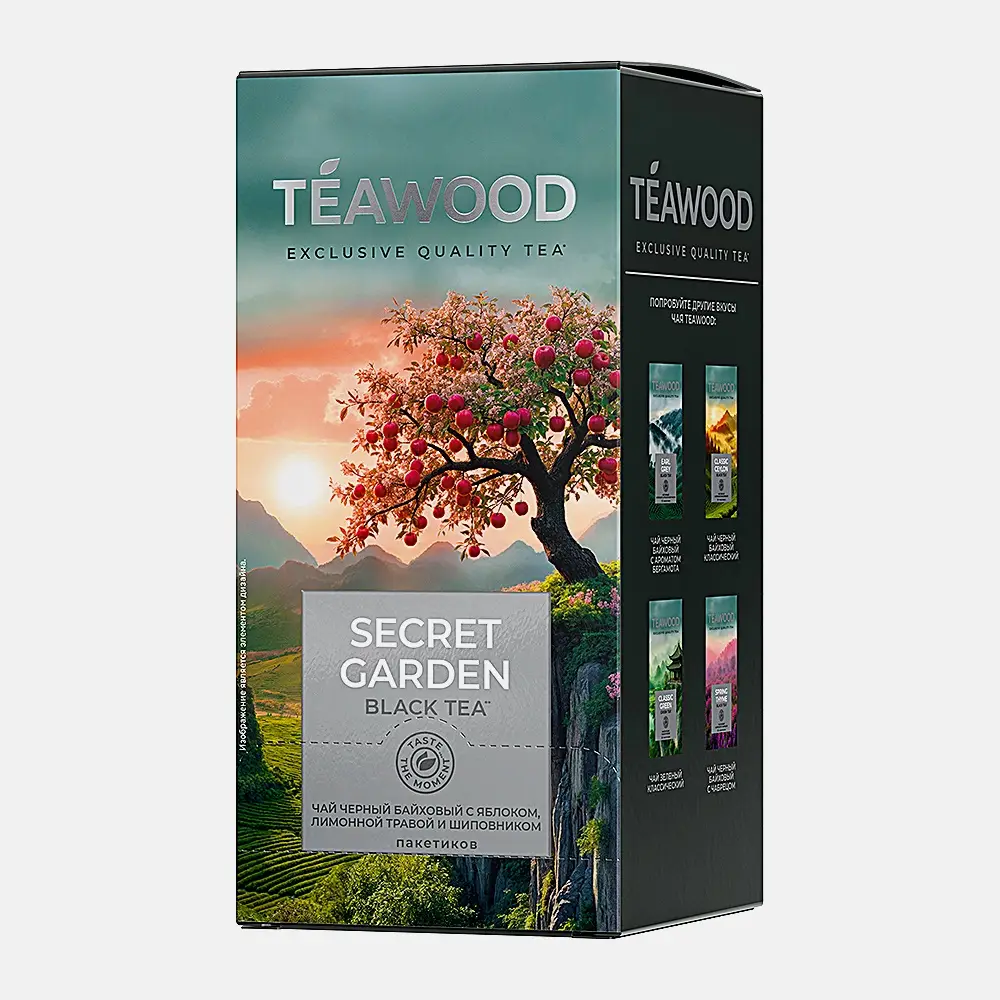 Изображение товара [Чай] Teawood Secret Garden Шиповник-Яблоко 5г × 25 пакетиков