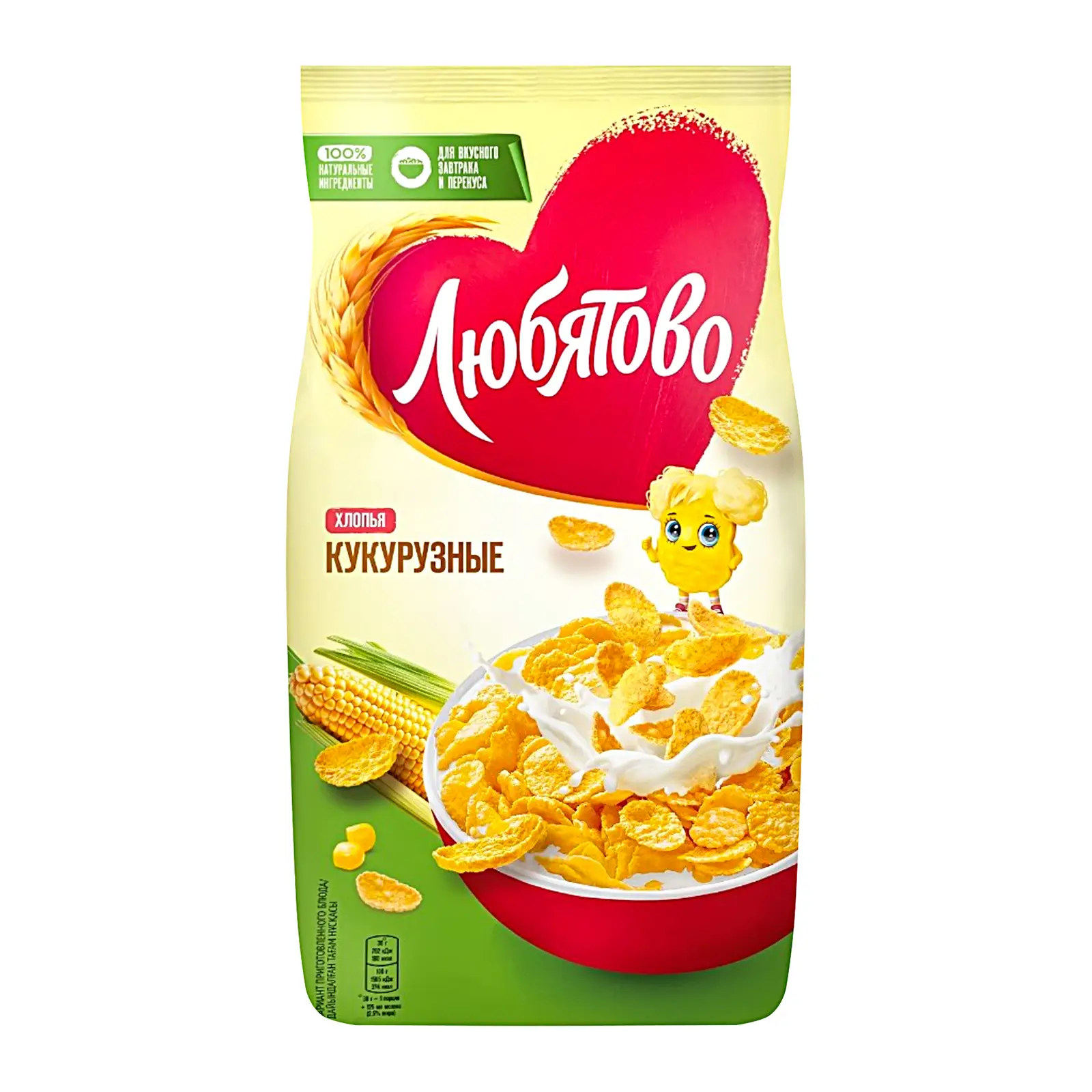 Изображение товара Хлопья Любятово Кукурузные 300г