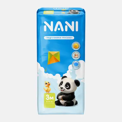 Подгузники-трусики 3M 6-11кг Nani 48шт
