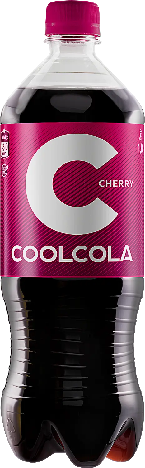 Изображение товара Газированный напиток Cool Cola ба Cherry 1 л с вишнёвым вкусом и кофеином