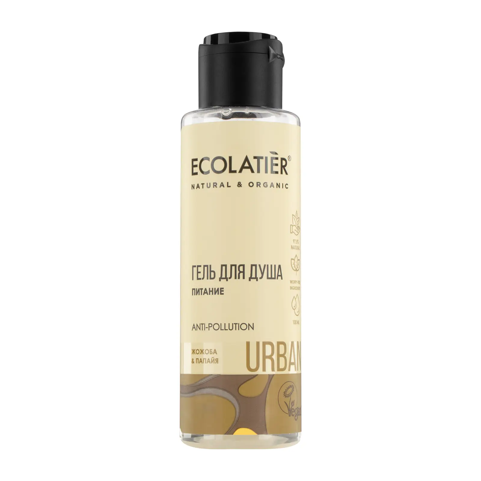 Гель для душа Ecolatier Питание Жожоба и папайя 100мл
