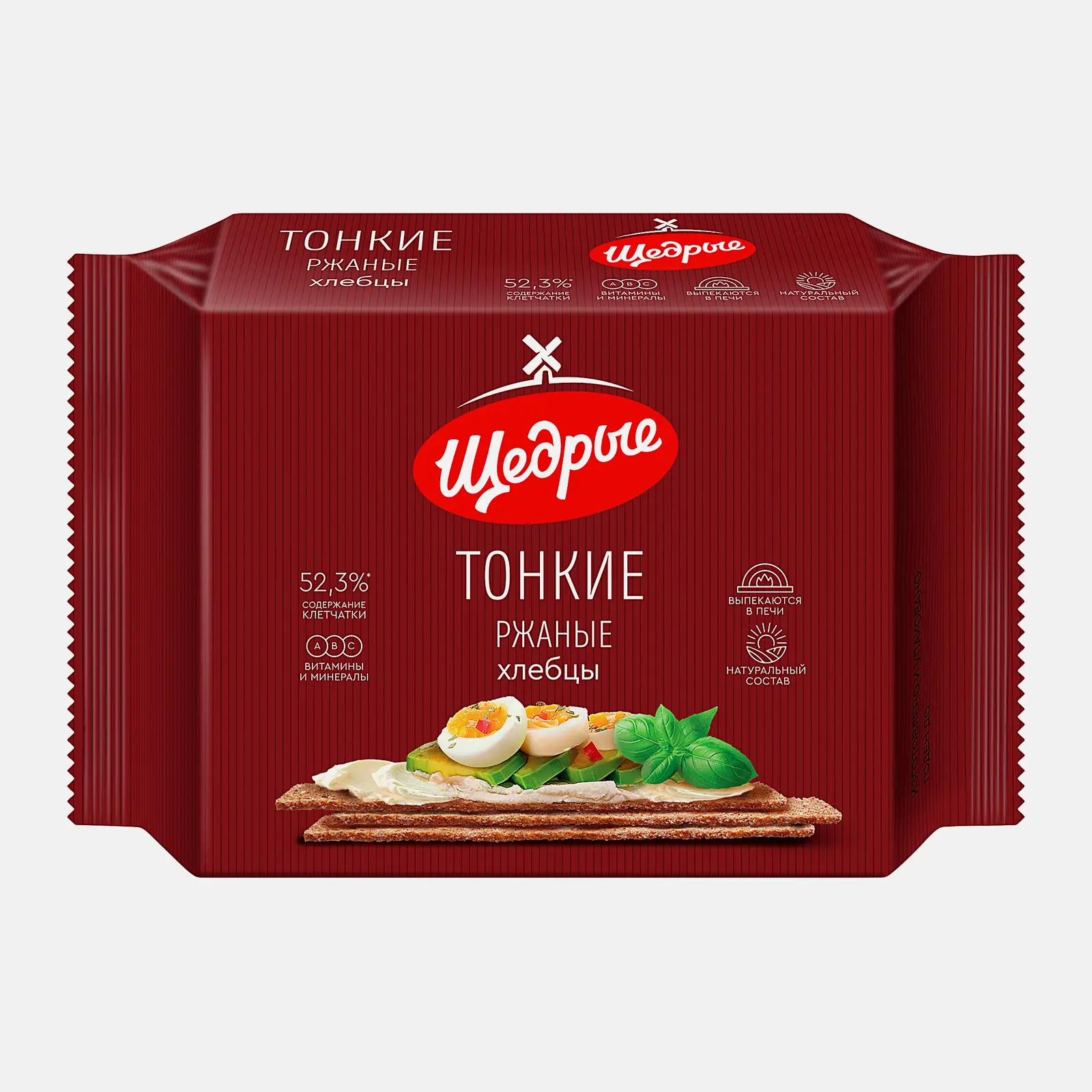 Изображение товара Хлебцы Щедрые Ржаные Тонкие 170 г