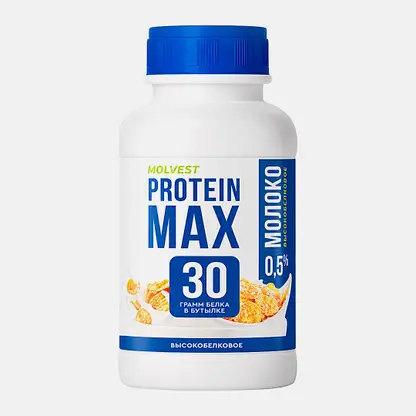 Молоко ультрапастеризованное высокобелковое Molvest Protein Max 0.5% 450г